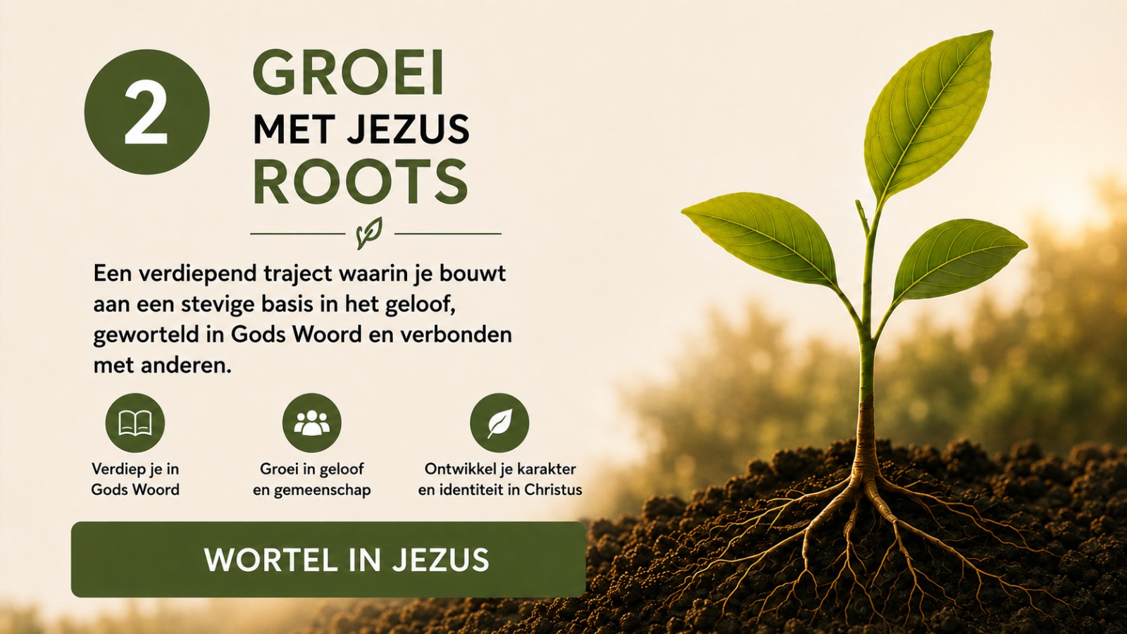 Samen in gesprek tijdens Roots